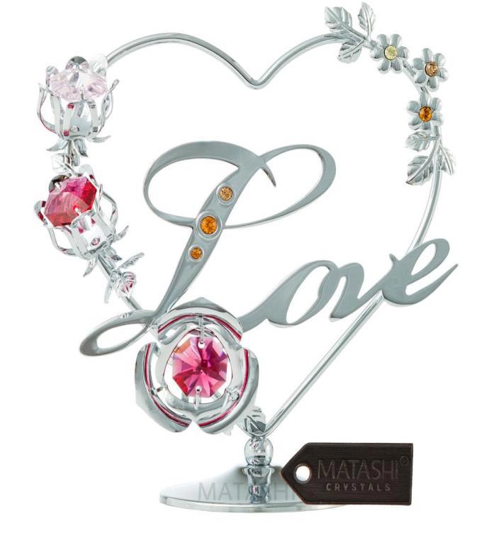 Silver Love Table Top Ornament